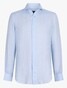 Cavallaro Napoli Firento Uni Linen Shirt Light Blue