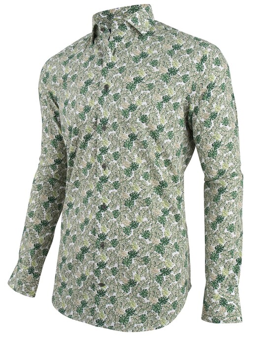 Cavallaro Napoli Fogliame Shirt Green
