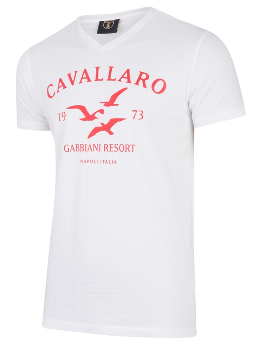 Cavallaro Napoli Gabbiani Tee T-Shirt Rood
