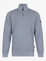 Cavallaro Napoli Jakko Half Zip Sweater Cotton Stretch Pullover Greyblue
