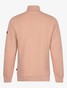 Cavallaro Napoli Jakko Half Zip Sweater Cotton Stretch Pullover Old Pink