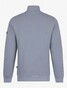 Cavallaro Napoli Jakko Half Zip Sweater Cotton Stretch Trui Grijsblauw