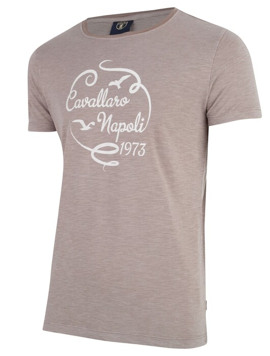 Cavallaro Napoli Lavato Tee T-Shirt Taupe