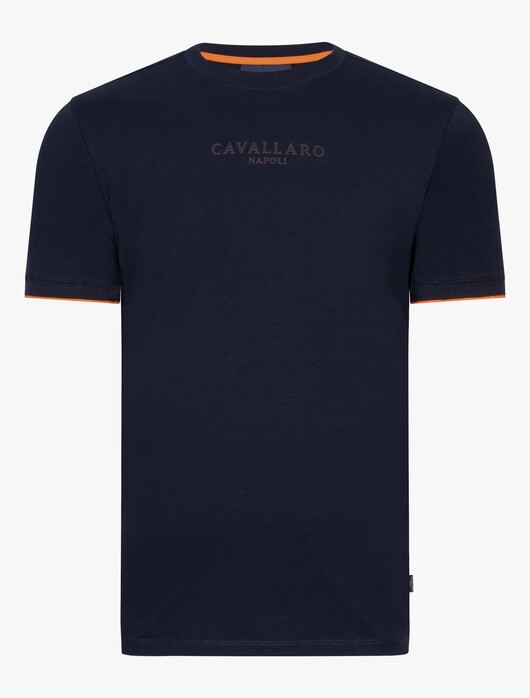 Cavallaro Napoli Limited Edition Tee T-Shirt Dark Evening Blue