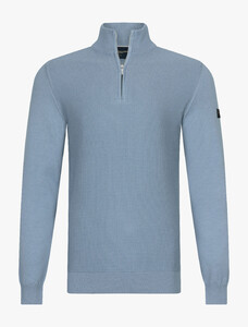 Cavallaro Napoli Lorino Half Zip Trui Grijsblauw