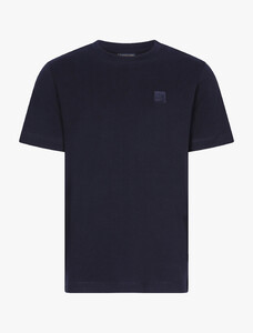 Cavallaro Napoli Luca Tee Subtle Logo T-Shirt Donker Blauw