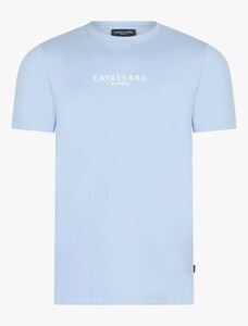 Cavallaro Napoli Mandrio Tee T-Shirt Licht Blauw