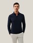 Cavallaro Napoli Marciano Uni Long Sleeve Polo Donker Blauw