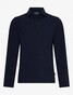 Cavallaro Napoli Marciano Uni Long Sleeve Polo Donker Blauw