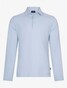 Cavallaro Napoli Marciano Uni Long Sleeve Polo Licht Blauw