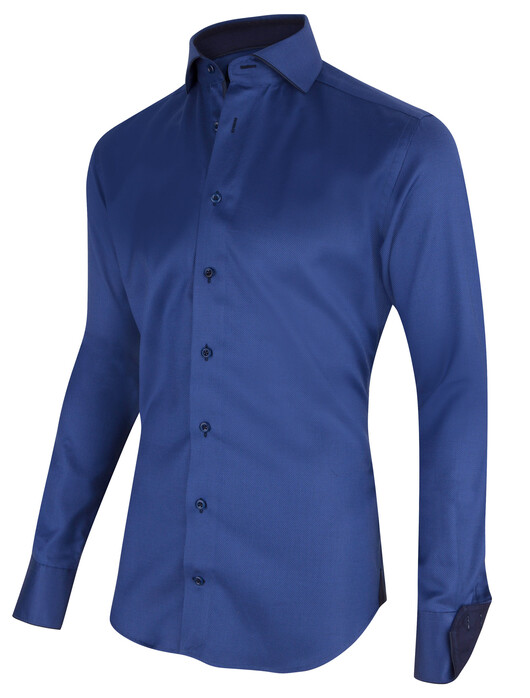 Cavallaro Napoli Marto Shirt Overhemd Midden Blauw