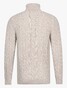 Cavallaro Napoli Marzano Roll Neck Cable Pattern Knit Pullover Kitt