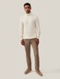 Cavallaro Napoli Marzano Roll Neck Cable Pattern Knit Pullover Off White