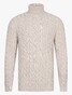 Cavallaro Napoli Marzano Roll Neck Cable Pattern Knit Trui Kitt