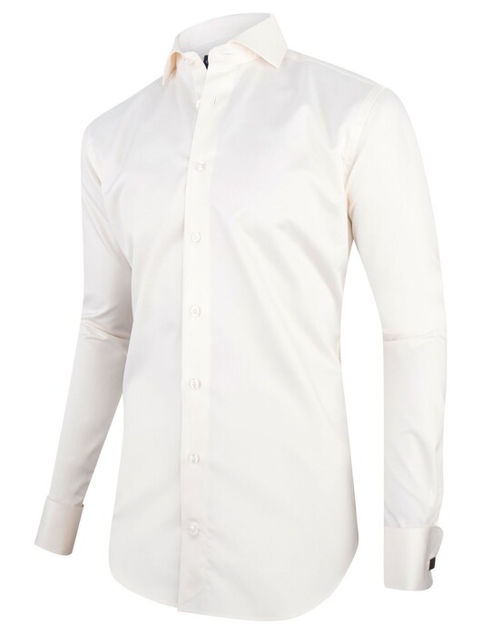 Cavallaro Napoli Matrimonio Plain Shirt Off White Melange