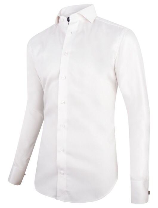 Cavallaro Napoli Matrimonio Twill Overhemd Off White