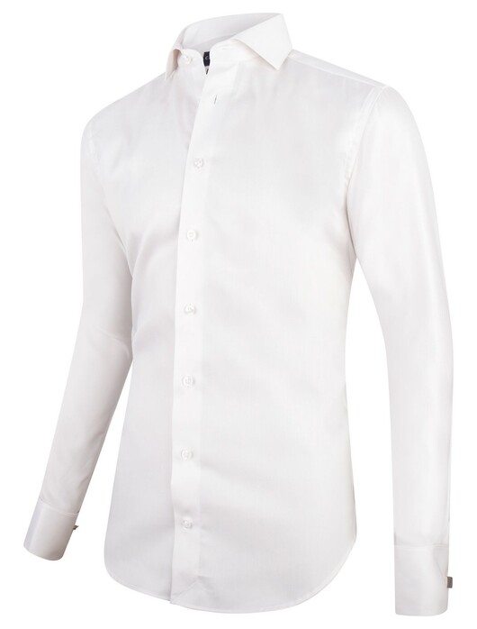 Cavallaro Napoli Matrimonio Twill Shirt Off White Melange