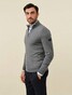 Cavallaro Napoli Matteo Half Zip Pullover Mid Grey