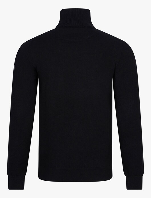 Cavallaro Napoli Merino Faux-Uni Roll Neck Pullover Black