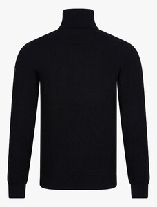 Cavallaro Napoli Merino Faux-Uni Roll Neck Trui Zwart