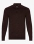 Cavallaro Napoli Merino Half Zip Pullover Brown