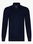 Cavallaro Napoli Merino Half Zip Pullover Dark Evening Blue