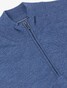 Cavallaro Napoli Merino Half Zip Pullover Mid Blue Melange