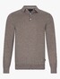 Cavallaro Napoli Merino Polo Long Sleeve Pullover Sand