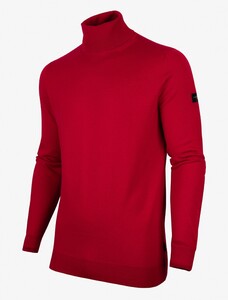 Cavallaro Napoli Merino Roll Neck Pullover Pullover Red