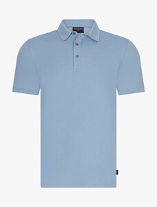 Cavallaro Napoli Mielos Uni Color Polo Licht Blauw