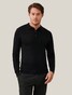 Cavallaro Napoli Milacio Long Sleeve Polo Zwart