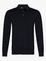 Cavallaro Napoli Milacio Long Sleeve Poloshirt Black