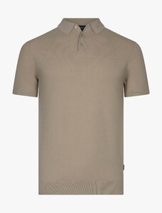 Cavallaro Napoli Milanio Allover Texture Polo Taupe