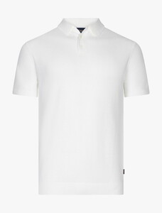 Cavallaro Napoli Milanio Allover Texture Poloshirt Off White