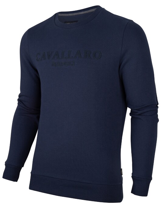 Cavallaro Napoli Mirko Sweat Pullover Navy