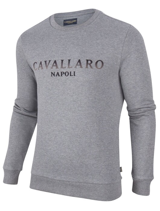 Cavallaro Napoli Mirko Sweat Trui Midden Grijs