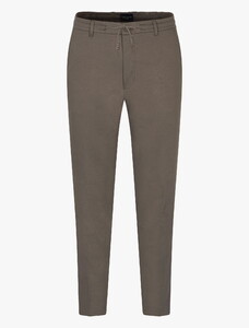 Cavallaro Napoli Modern Zeradino Subtle Stretch Drawstring Broek Taupe