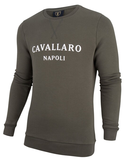 Cavallaro Napoli Morki Sweat Pullover Dark Green