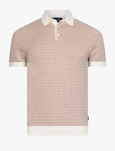 Cavallaro Napoli Multipo Fine Pattern Poloshirt Old Pink