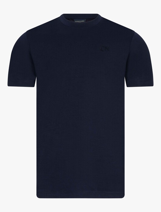 Cavallaro Napoli Novellio Tee T-Shirt Dark Evening Blue