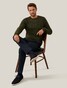 Cavallaro Napoli Orvieto Crew Neck Cable Pattern Knit Pullover Dark Green