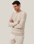 Cavallaro Napoli Orvieto Crew Neck Cable Pattern Knit Pullover Kitt