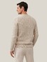 Cavallaro Napoli Orvieto Crew Neck Cable Pattern Knit Pullover Kitt