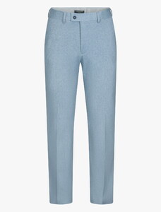 Cavallaro Napoli Perizzo Fine Texture Pattern Mélange Broek Licht Blauw