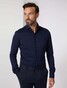 Cavallaro Napoli Piquo Jersey Cotton Shirt Dark Evening Blue