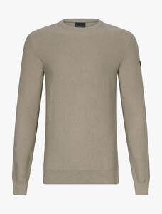 Cavallaro Napoli Pulciano Round Neck Uni Color Cotton Trui Licht Groen