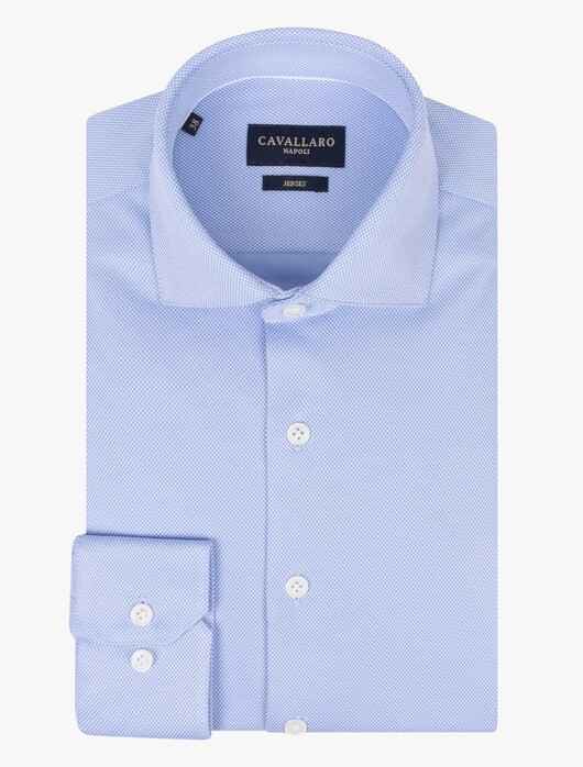 Cavallaro Napoli Ricco Soft Oxford Shirt Light Blue