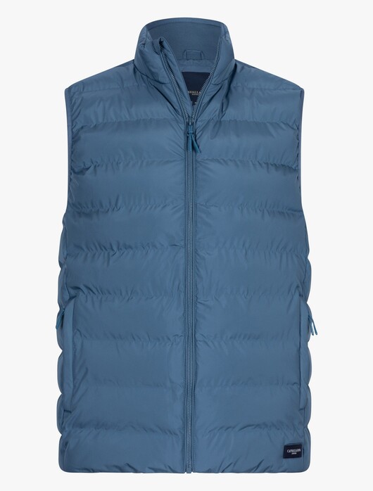 Cavallaro Napoli Riggio High Zip Body-Warmer Greyblue