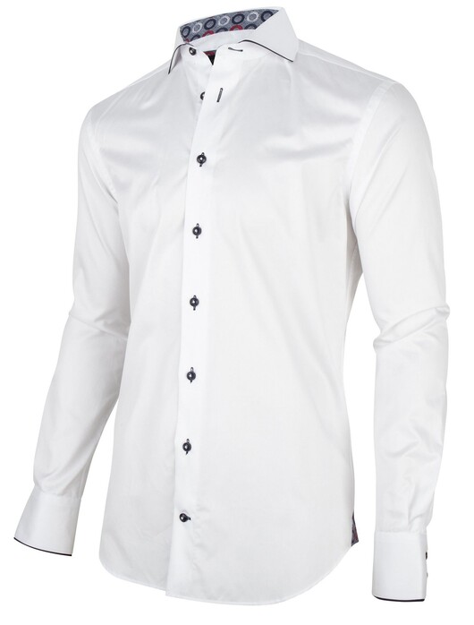 Cavallaro Napoli Romano Shirt White-Navy