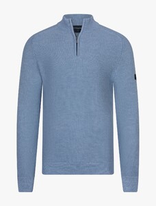 Cavallaro Napoli Sagio Half Zip Trui Licht Blauw